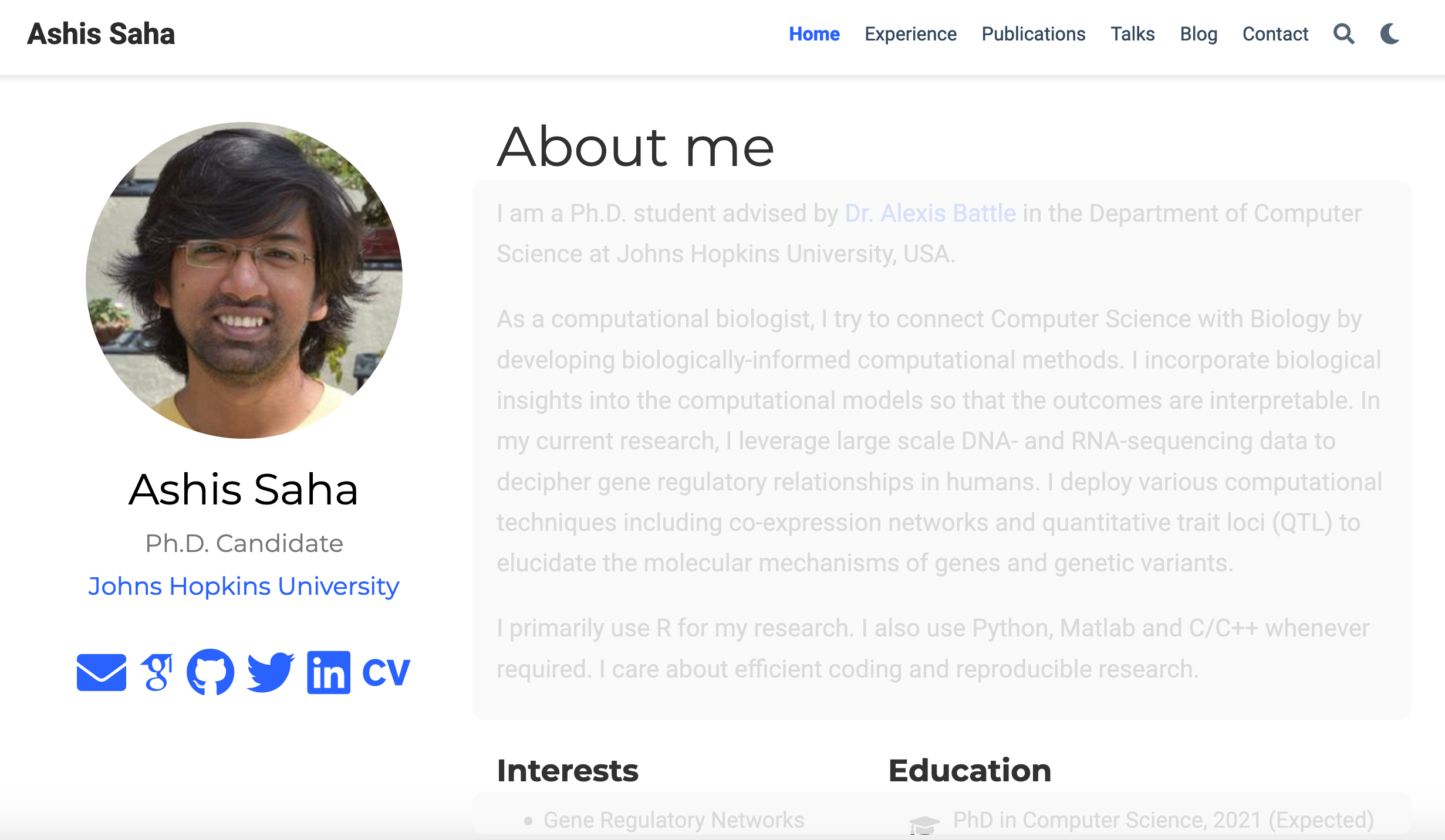 A blurred screenshot of the site